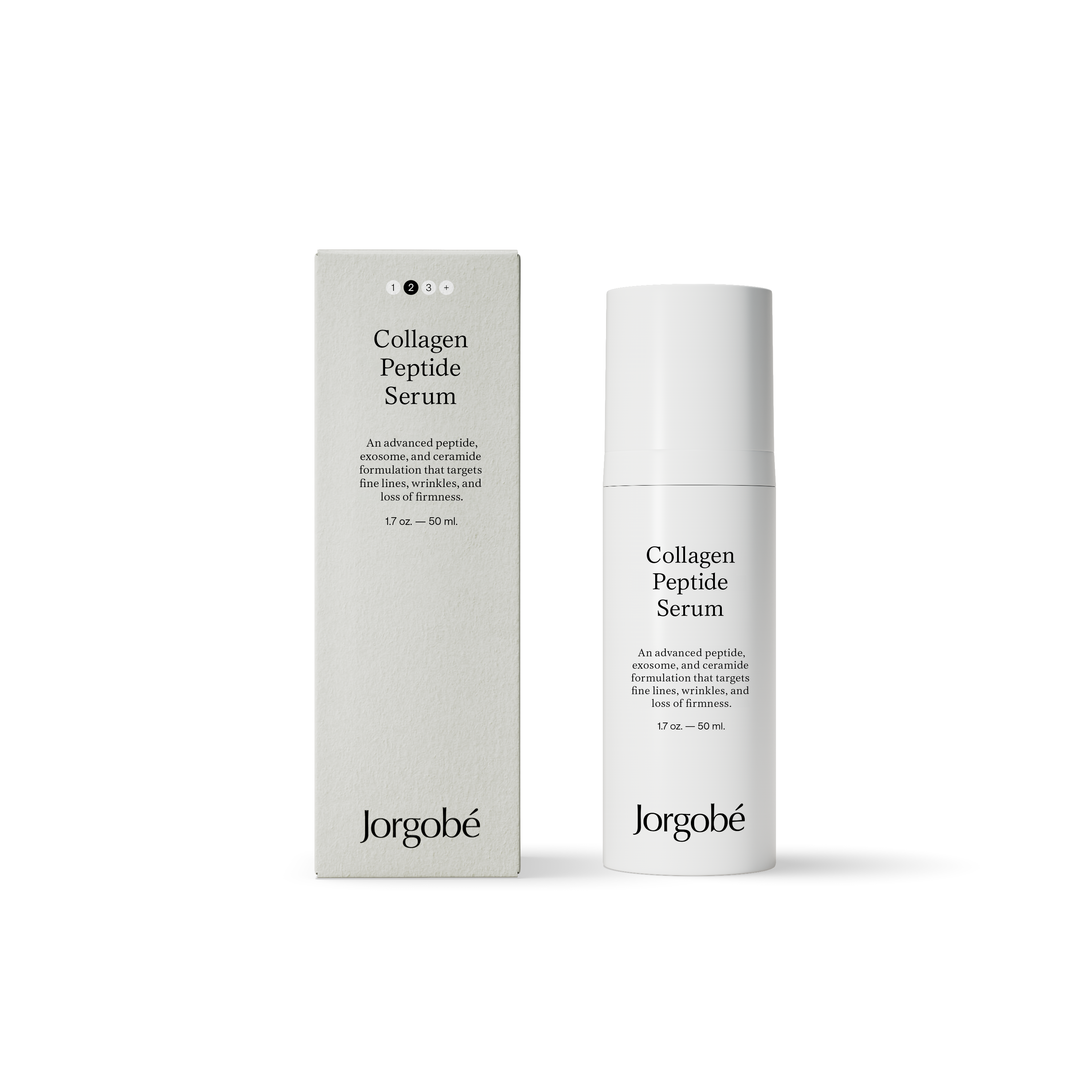 Collagen Peptide Serum 50 ml, produkt og æske